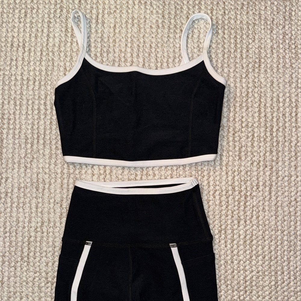 Beyond Yoga Spacedye High Waisted Legging & Slim Racerback Cropped Tank